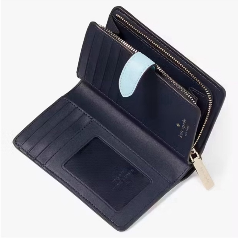 Kate Spade Grand Slam Medium Compact Bifold Wallet - Picture 5 of 5